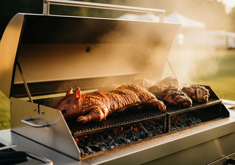 Professionel grill til udlejning ved arrangementer